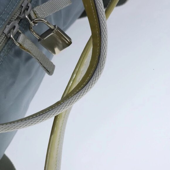 PRADA Boston Bag Nylon 2way Light Blue Auth 99483 - Picture 9 of 16